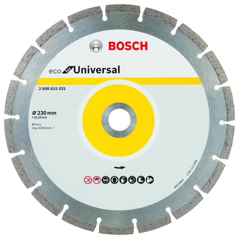 10 Disqu Diama Univers BOSCH 230X22,23X7 - BOSCH | 2 608 615 044