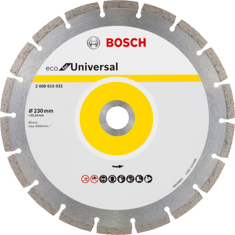 10 Disqu Diama Univers BOSCH 230X22,23X7 - BOSCH | 2 608 615 044