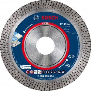 Disque diamant Hard Ceramic EXPERT 115x22,23x1.4x10mm - BOSCH | 2 608 900 654