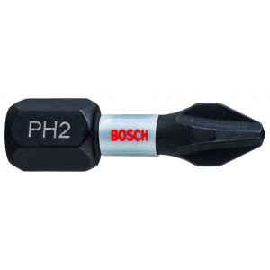 2 embouts de vissage qualité Impact PH2 emmanchement hexagonal 25mm - BOSCH | 2 608 522 403