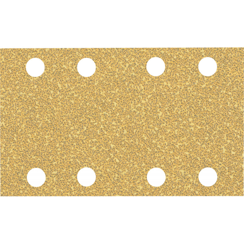 Bosch 50x Feuilles Abrasives Expert C470 à 8 Trous (pour Peinture Sur Bois, Bois Dur, 93x186 Mm, Grain 80, Professional Accessoire Ponceuse Excentrique