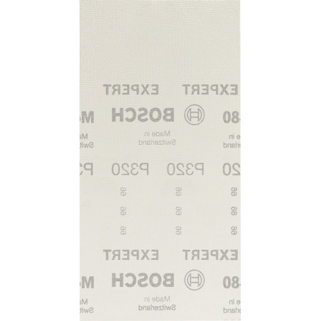 50 feuilles abrasives rectangul. bois et peinture net M480 EXPERT 115X230mm G320 - BOSCH | 2 608 900 774