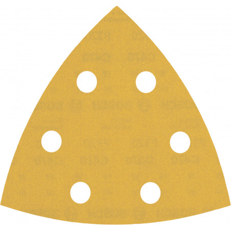 50 feuilles abrasives delta bois et peinture 93mm 6 trous G320 - BOSCH | 2 608 900 933