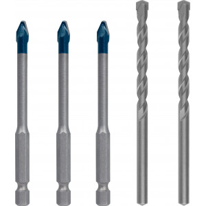 5 Forets 6mm (3 HEX9 HARD CER / 2 CYL3) - BOSCH | 2 608 900 596
