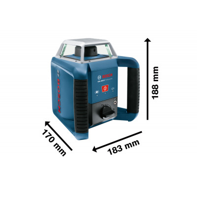 Laser rotatif GRL 400 H en coffret + mire + trépied - BOSCH | 0 615 994 0JY