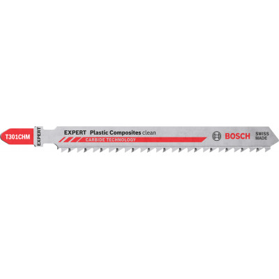 3 Lames scie sauteuse EXPERT Carbure Plastiques composites 117mm T301CHM - BOSCH | 2 608 900 566