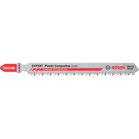 3 Lames scie sauteuse EXPERT Carbure Plastiques composites 117mm T301CHM - BOSCH | 2 608 900 566
