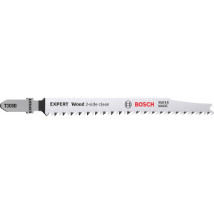 25 Lames scie sauteuse EXPERT HCS Sans éclat Bois 117mm T308B - BOSCH | 2 608 900 552