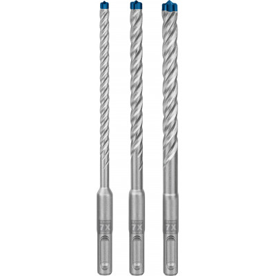 Coffret 3 forets beton sds plus 7X EXPERT 6/8/10mm - BOSCH | 2 608 900 196
