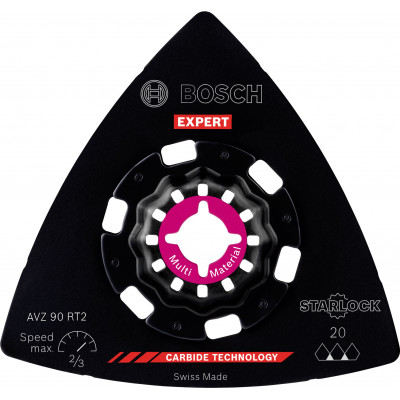 10 Plateaux de ponçage EXPERT Starlock Carbure Multimaterial 90mm AVZ90RT2 - BOSCH | 2 608 900 046