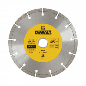 Disque Fritté Segmenté Pour Matériaux de Construction/Béton 180X22.2mm - Dewalt | DT3721