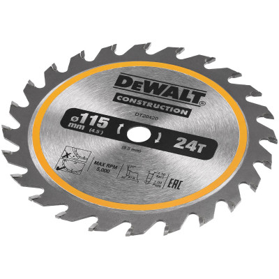Lame de Scie Circulaire Sans Fil Construction - Dewalt | DT20420