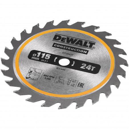 Lame de Scie Circulaire Sans Fil Construction - Dewalt | DT20420