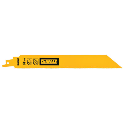 Lame de Scie Sabre Bim Pour La Coupe Du Métal 228mm/14TPI - Dewalt | DT90387