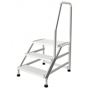 Marchepieds aluminium + kit 1 rampe 4 marches Tubesca-Comabi | 02379854