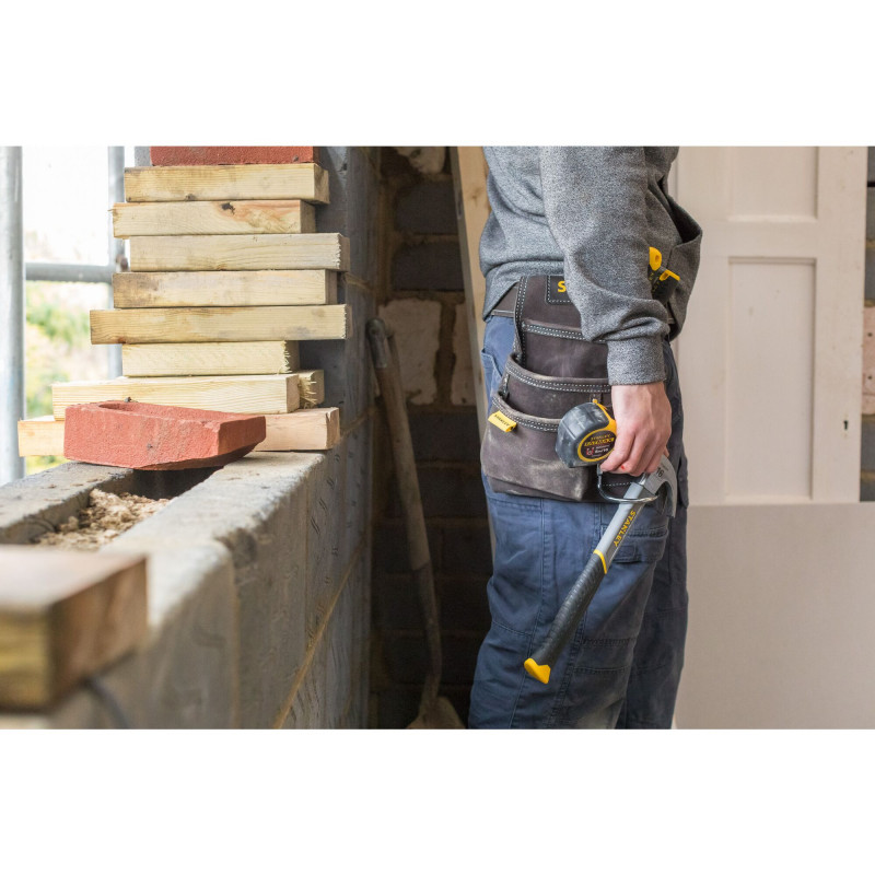 Porte-outils et porte-marteau cuir simple - Stanley | STST1-80114