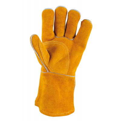 Gants de protection courts en cuir pour soudeur, XL KS Tools | 985.7036