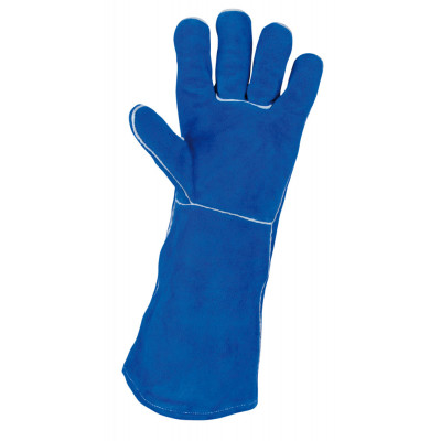 Gants de protection longs en cuir pour soudeur, L KS Tools | 985.7039
