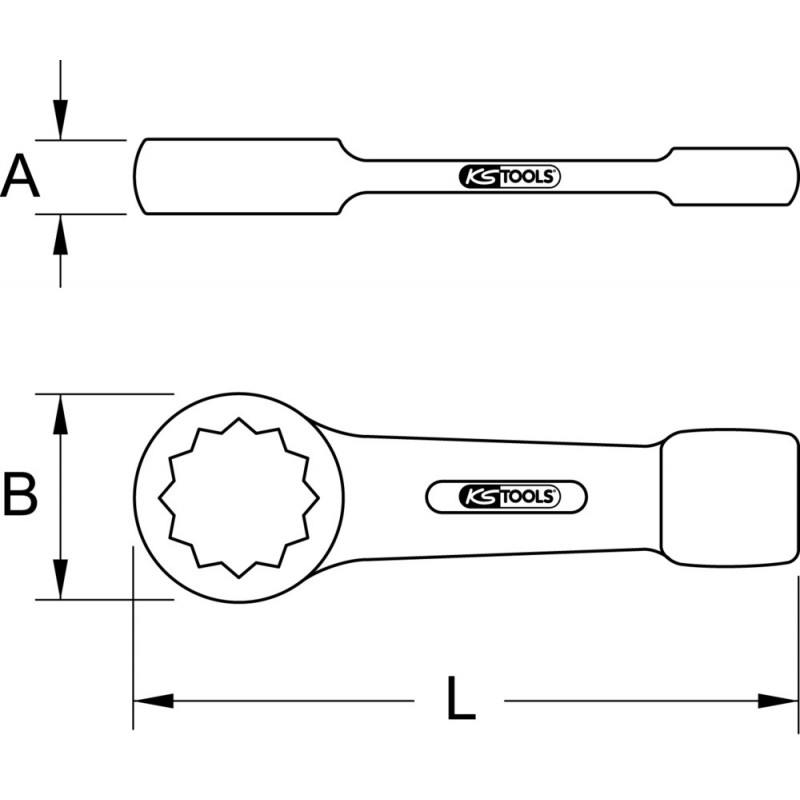 Ks tools Clé à Griffe Avec Nez , 10-50 MM pour Écrous de Serrage 517.1397 Ks tools Clé à Griffe Avec Nez , 10-50 MM pour Écrous de Serrage 517.1397