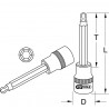 Douille tournevis 6 pans mâles 11mm KS, 1/2", L140mm du module 712.5038 KS Tools | 911.1961