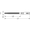 Râpe demi-ronde bâtarde emmanchée, L.250 mm KS Tools | 157.0523