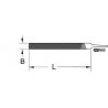 Lime plate bâtarde sans manche , L.200 mm KS Tools | 161.0025