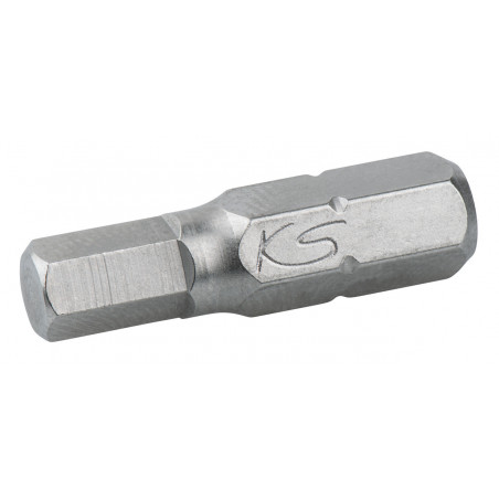 Boîte de 5 embouts de vissage 6 pans, L.25 mm - 1/4'' - 6 mm KS Tools | 911.2265