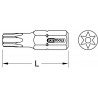 Boîte de 5 embouts de vissage TORX® percé, L.25 mm - 1/4'' - T10 KS Tools | 911.2283