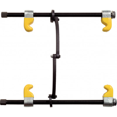 Compresseur ressort - barre de sécurité et crochets revêtement plastifié 300 mm - KS Tools | 670.0051