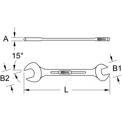 Clé à fourche TITANplus 11x14 mm KS Tools | 965.0134