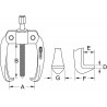 Extracteur universel basic à 2 griffes 10-120 mm KS Tools | 620.4302