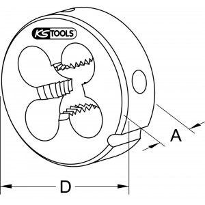Filière extensible HSS, M14 KS Tools | 332.0140