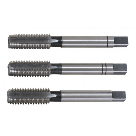 Jeu de 3 tarauds main HSS pas standard M6 - Pas de 100 : Quincaillerie