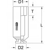 Douille longue à chocs 6 pans 3/4'', 32 mm KS Tools | 515.1432