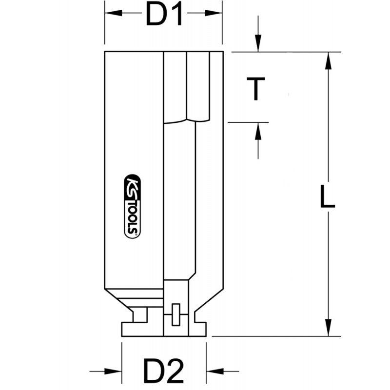 DOUILLE 3/8 LONGUE 6PANS 11 MM 