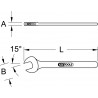 Clé à fourche plate isolée, Ø32 mm KS Tools | 117.1532