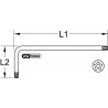 Clés mâles 5 pans percées extra longues T30 KS Tools | 151.2476