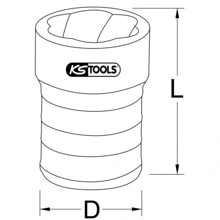 Douille à chocs spéciales 1/4", 11 mm" - KS Tools | 913.1470