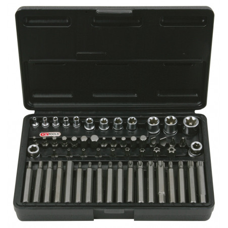 Coffret TORX percé, 1/4" - 3/8" - 1/2" - E4 à E20 - T20 à T60 - M5 à M12 - 30 pcs - KS Tools | 922.4305