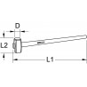 Masse couple manche frène, 4kg KS Tools | 142.6400
