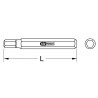 Embout de vissage 6 pans, L.75 mm - A 10 mm - 5 mm KS Tools | 975.1005