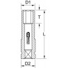 Douille 1/2" ORANGE 22MM - KS Tools | 515.1077
