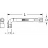 Clé à pipe débouchée, 29 mm - 6 pans KS Tools | 517.0429