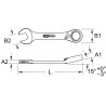 Clé mixte courte à cliquet réversible GEARplus®, 17 mm KS Tools | 503.4640