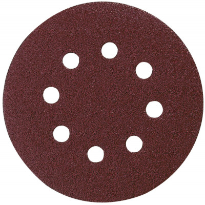 Disques abrasifs Ø 125mm auto-agrippant 8 trous (bois/métal) Grain 40, Qté 10 Makita | P-43533