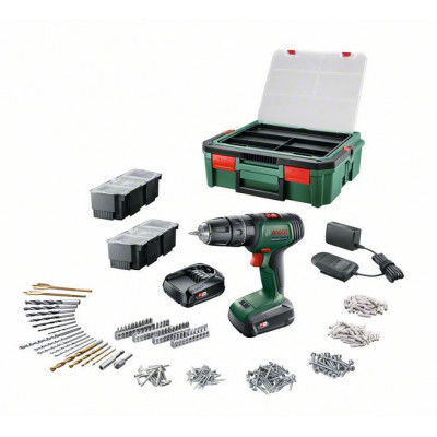 Perceuse à percussion UniversalImpact 18 2 batteries 1,5 Ah + SBX + 241 Acc - BOSCH | 0 603 9D4 103