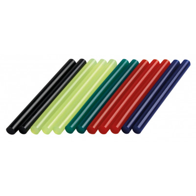 Dremel GG05 Lot de 12 bâtons de colle colorée 7mm 105°c - BOSCH | 2 615 GG0 5JA