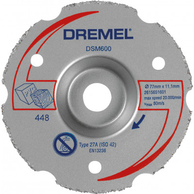 Dremel S600 Disque de découpe à ras bois/plâtre 77mm pour DSM20 - BOSCH | 2 615 S60 0JB