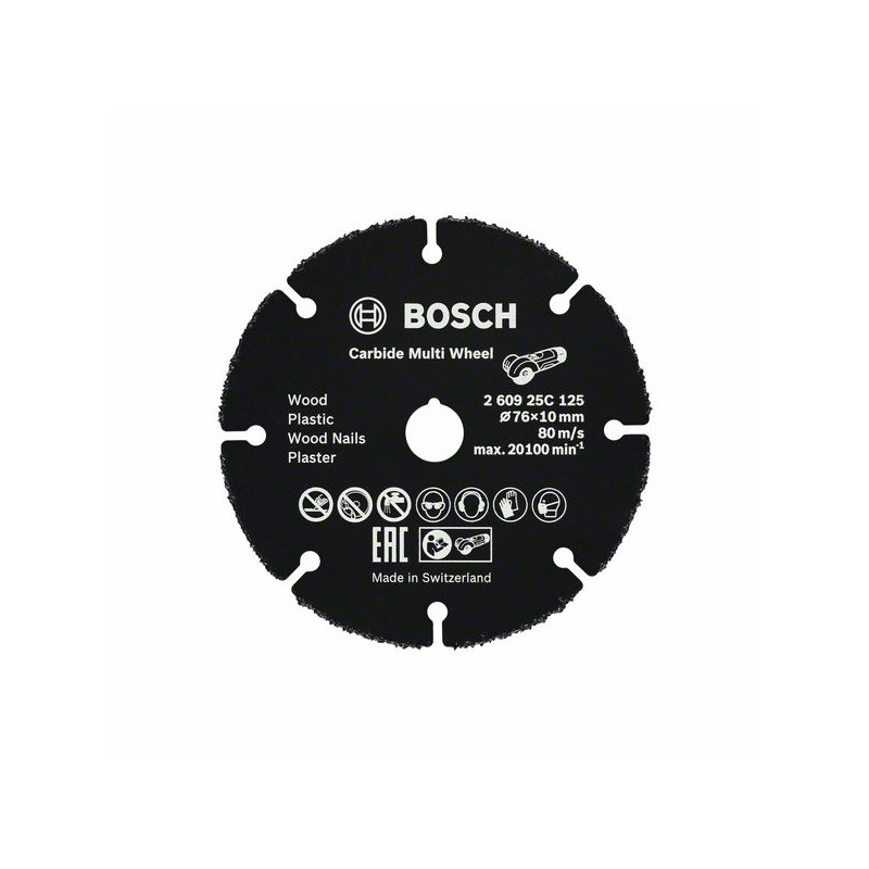 Disques à tronçonner Carbide Multi Wheel 76 mm: 1 mm: 10 mm