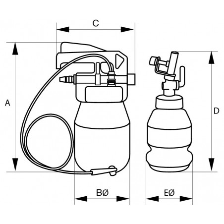 Purgeurs pneumatiques pour liquide de freins - Bahco | BBR350